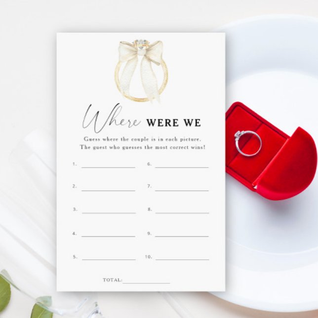 Ring and Bow Brautparty Wo waren wir? (Von Creator hochgeladen)