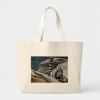 Ring angebundener Lemur Jumbo Stoffbeutel