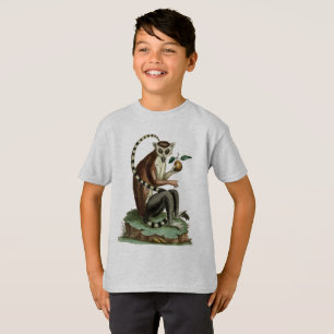 Ring-Angebundenes Lemur-T-Shirt: T-Shirt