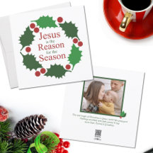 Ring aus Stechpalme Jesus ist der Grund für die Sa