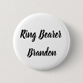 Ring Bearer Black Individuelle Name Geschenke Hoch Button