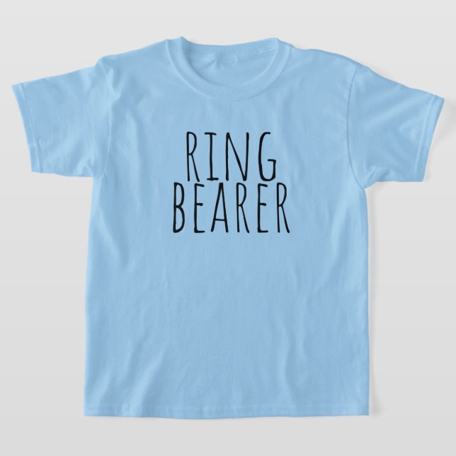 Ring Bearer Bridal Party Wedding T-Shirt (Ablage )