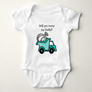 Ring Bearer Dump Truck Baby Strampler
