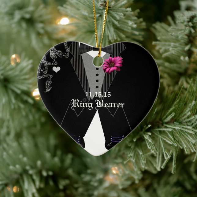 Ring Bearer Gerber Daisy Hochzeitsfeier Ornament (Baum)