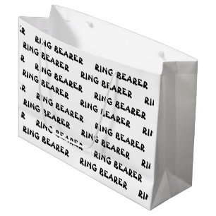 "Ring Bearer" Geschenktasche Große Geschenktüte