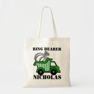 Ring Bearer Green Dump Truck Tragetasche