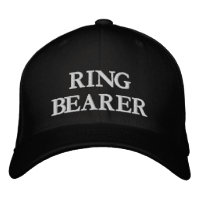 Ring Bearer Schwarz-weiß elegante Hochzeit