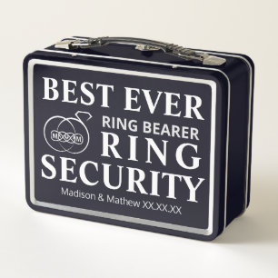 Ring Bearer Security Box Metall Brotdose