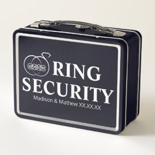 Ring Bearer Security Box Metall Brotdose