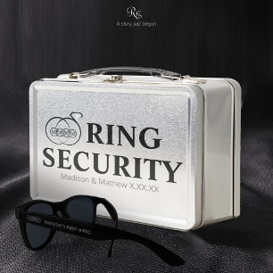 Ring Bearer Security Box Metall Brotdose