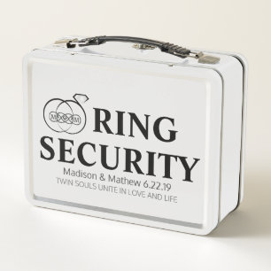 Ring Bearer Security Box Metall Brotdose