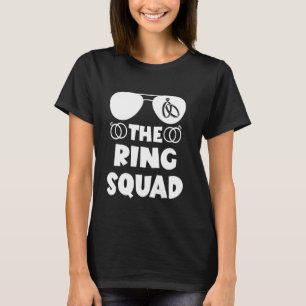 Ring Bearer Squad Sunglass Hochzeitsfeier Sicherhe T-Shirt
