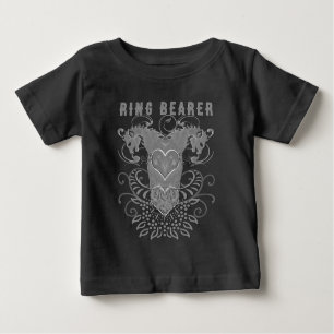 Ring Bearer T - Shirt Vintag Lion Rampant Grau