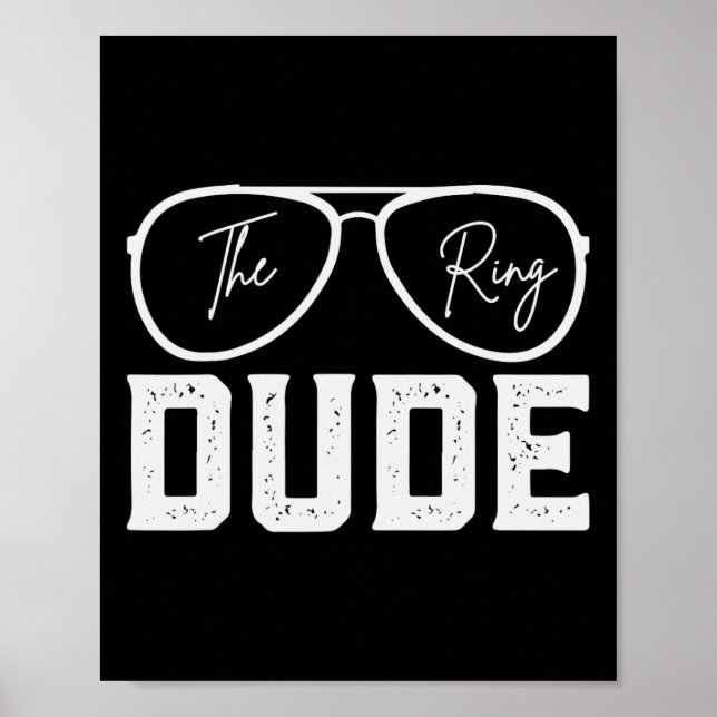 Ring Bearer Wedding Party Ring Security Typ Marri Poster (Vorne)