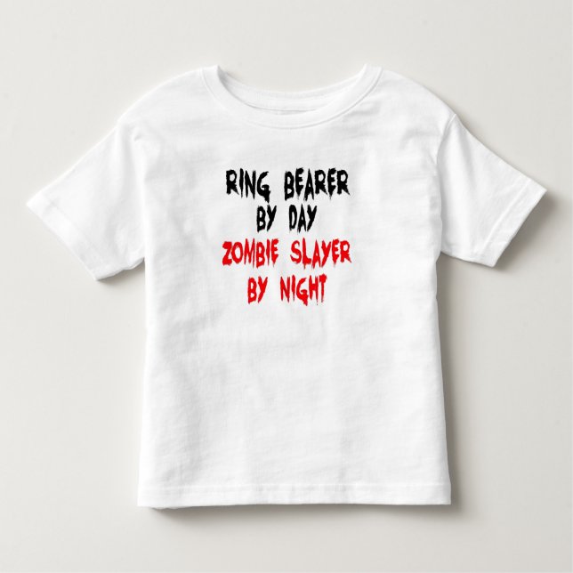 Ring Bearer Zombie Slayer Kleinkind T-shirt (Vorderseite)