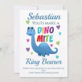 Ring Beyer Page Boy Vorschlag Dinosaur Card Einladung
