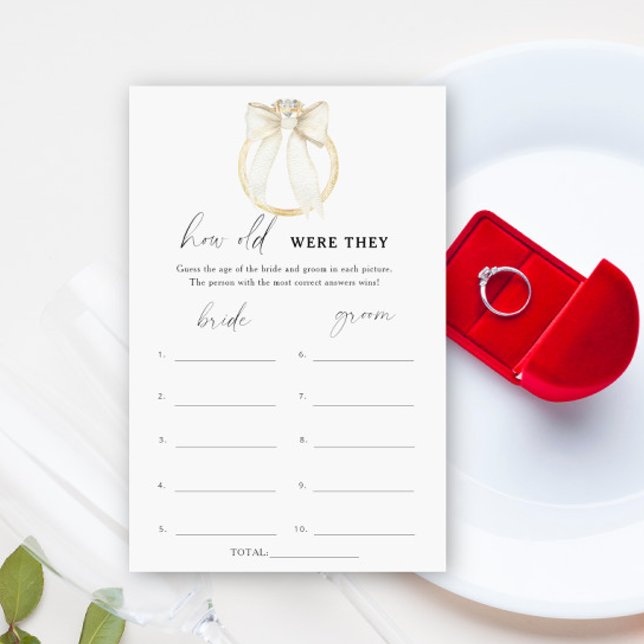 Ring & Bow Brautparty Wie alt waren sie? (Von Creator hochgeladen)