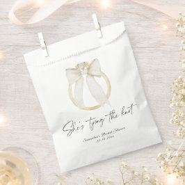 Ring Bow Sie bindet das Knoten-Brautparty Geschenktütchen