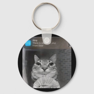 Ring Cat mit Motion Meme verflucht lustige Männer  Schlüsselanhänger