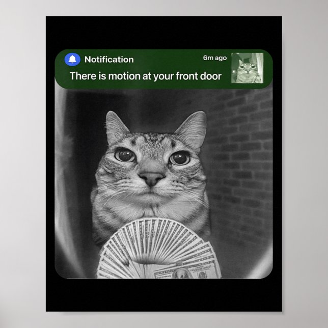 Ring Cat With Motion Meme _1  Poster (Vorne)