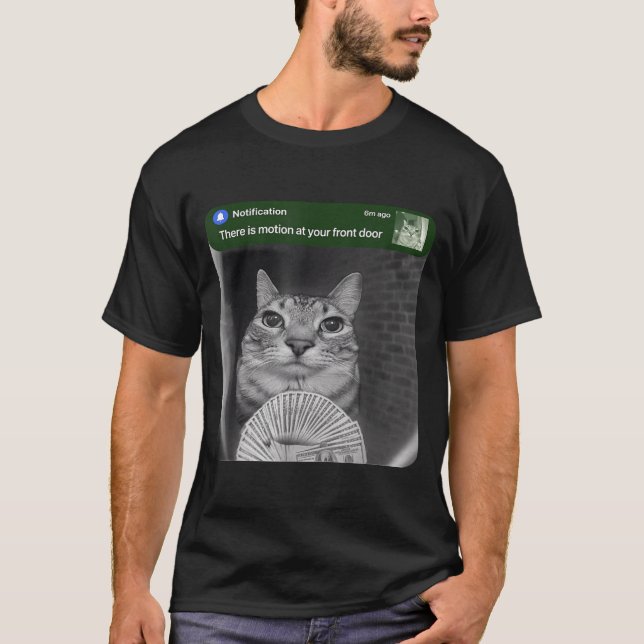 Ring Cat With Motion Meme  T-Shirt (Vorderseite)