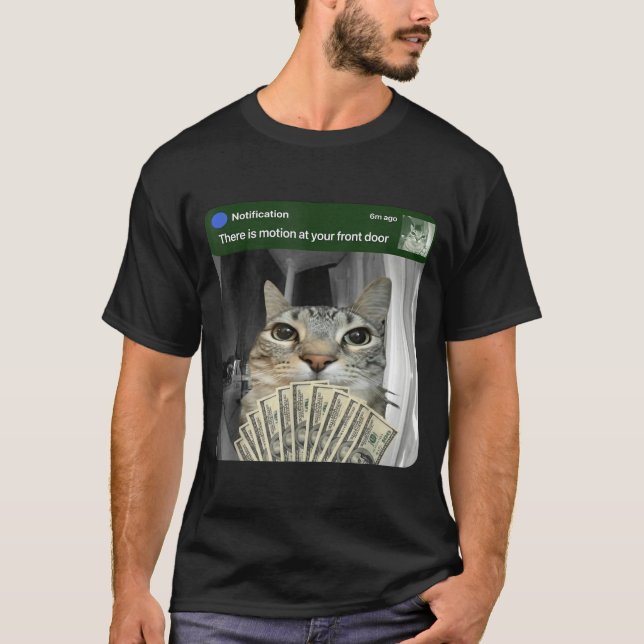 Ring Cat With Motion Meme  T-Shirt (Vorderseite)