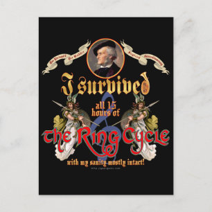 Ring Cycle Survivor Postkarte