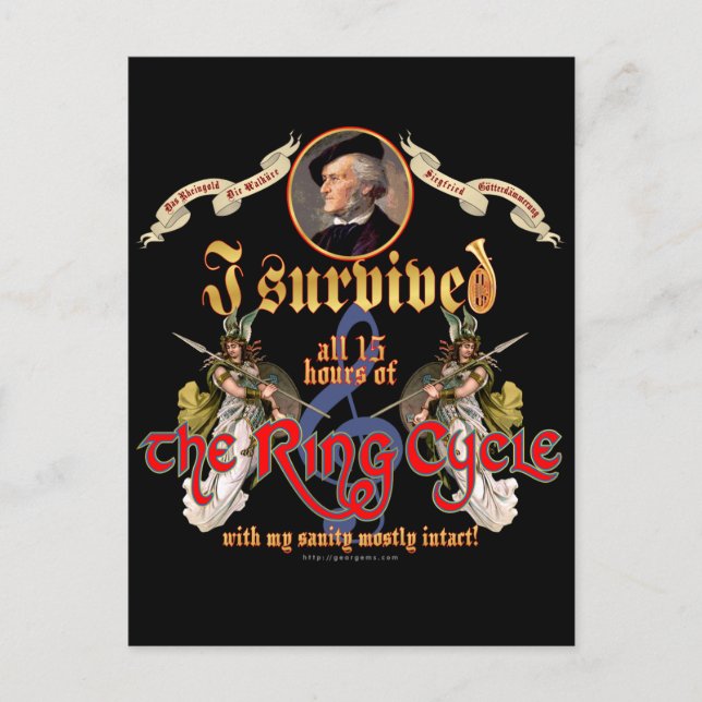 Ring Cycle Survivor Postkarte (Vorderseite)