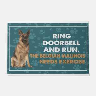Ring Doorbell und führen belgische Malinois brauch Fußmatte