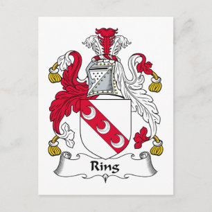 Ring-Familienwappen Postkarte