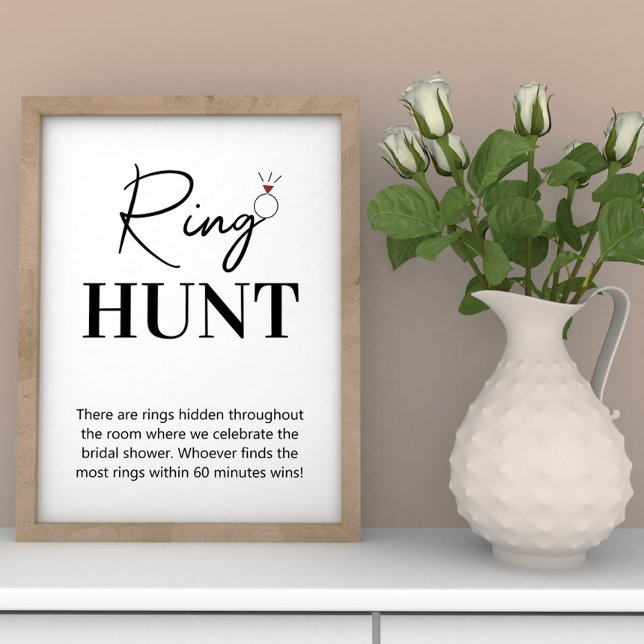 Ring Hour Bridal Game Sign Poster (Von Creator hochgeladen)