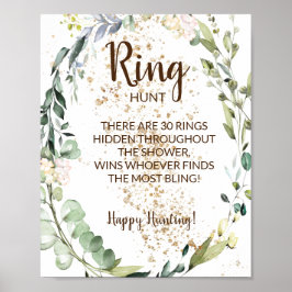 Ring Hour Herbal Brautparty Game Sign Poster