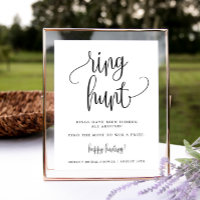 Ring Hunt Duschspiel, Minimalistische Kalligrafie