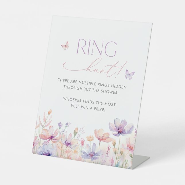 Ring Hunt Schild Junggesellinnenabschied Spiel Flo (Vorderseite)
