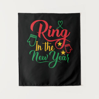 Ring im neuen Jahr-01 Wandteppich