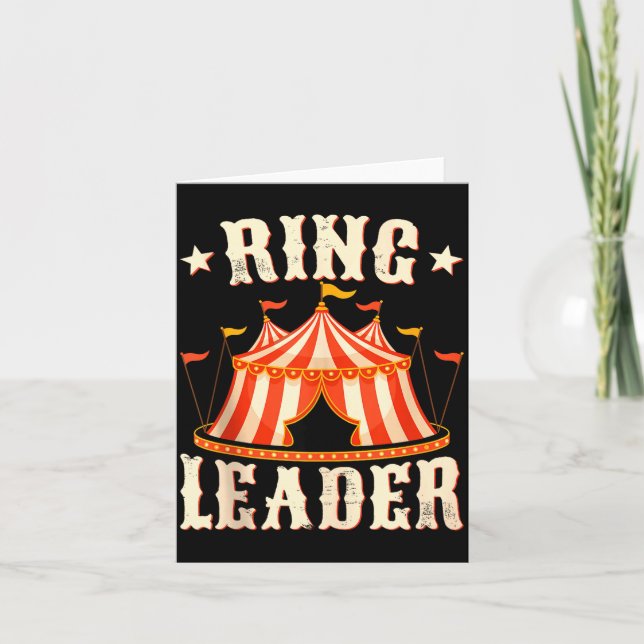 Ring Leader - Circus Lover Ringmaster Circus Party Karte (Vorderseite)