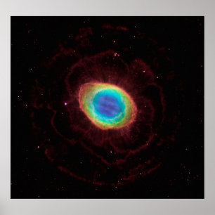 Ring Nebel oder NGC 6720 True Shape, ZGOA Poster
