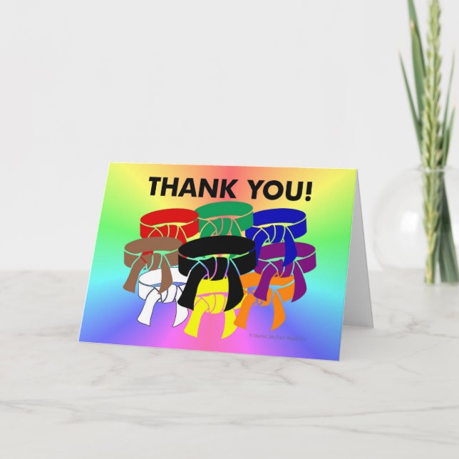 Ring of Belts Vielen Dank Karten (Vorderseite)