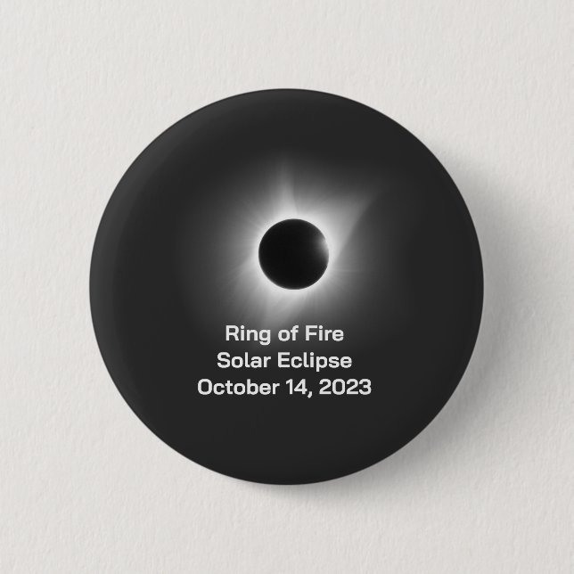 Ring of Fire Solar Eclipse 14. Oktober 2023. Button (Vorderseite)