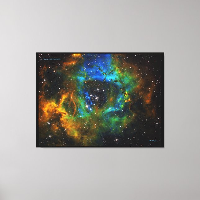 Ring of God - Rosette Nebula - Distinguished Canva Leinwanddruck (Vorderseite)