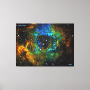 Ring of God - Rosette Nebula - Distinguished Canva Leinwanddruck