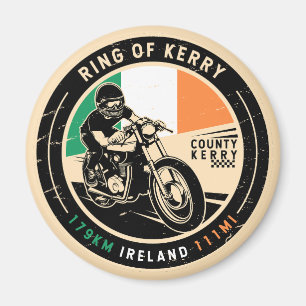 Ring of Kerry Ireland Motorrad Magnet