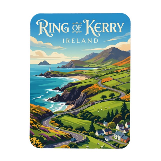 Ring of Kerry Irland Magnet (Vertikal)
