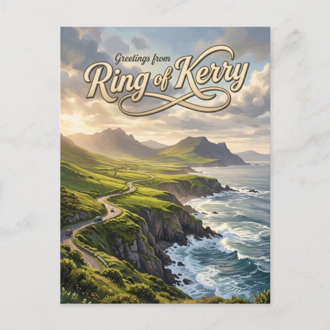 Ring of Kerry Irland Postkarte (Vorderseite)