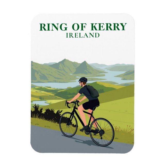 Ring of Kerry Irland Radtour Souvenir Magnet (Vertikal)