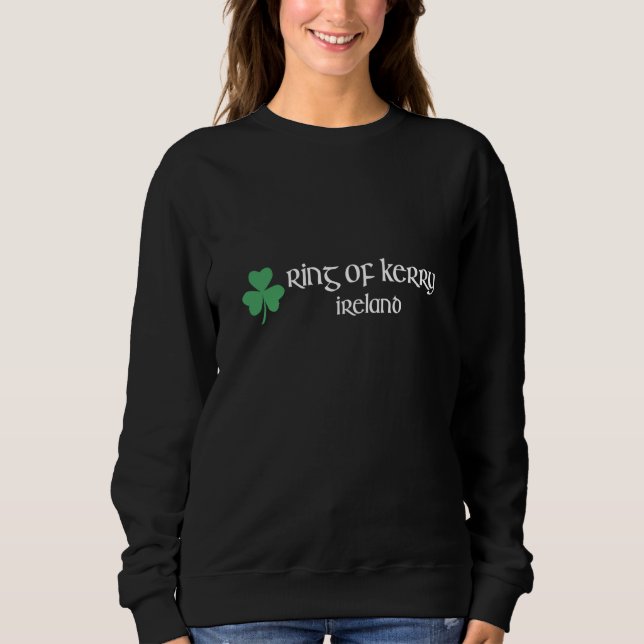Ring of Kerry Shamrock Souvenir Ireland Gaelic & H Sweatshirt (Vorderseite)