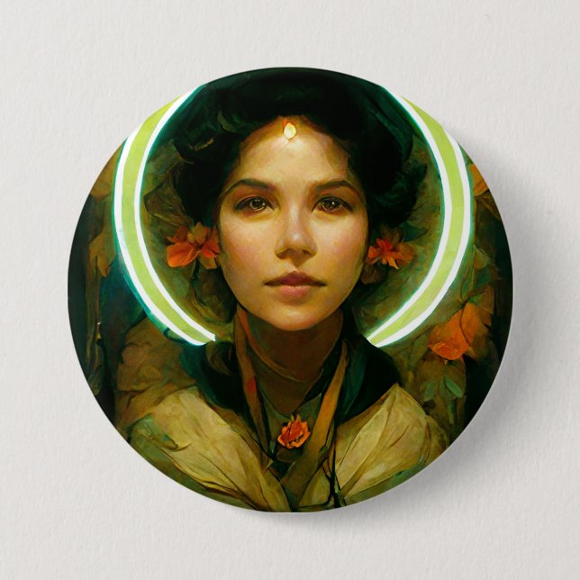 Ring of Light Fantasy Sci-fi Button (Vorderseite)