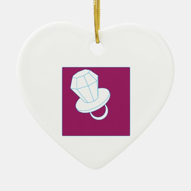 Ring-Pop Keramik Ornament (Vorne)