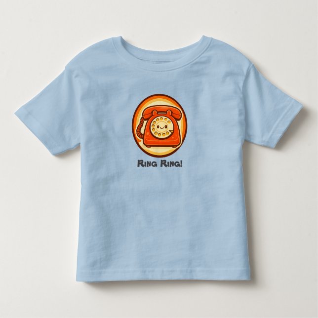 Ring Ring! Cute Retro Phone Toddler T-Shirt (Vorderseite)