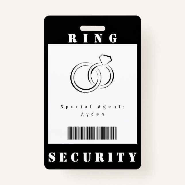 Ring Security-Abzeichen Ausweis (Vorderseite)